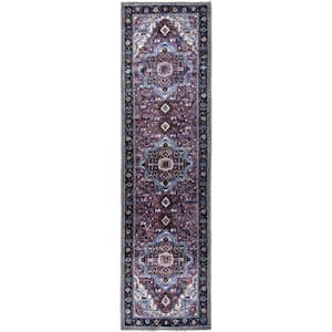 L'Baiet Tess Multicolor Traditional Washable 2 ft. x 6 ft. Runner Rug