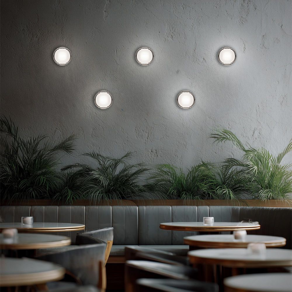 Balto III White Outdoor Flush/Semi-Flush Mount Ceiling Light 1-Light 5.38 in. Integrated LED 4CCT price history on PriceWatchPro