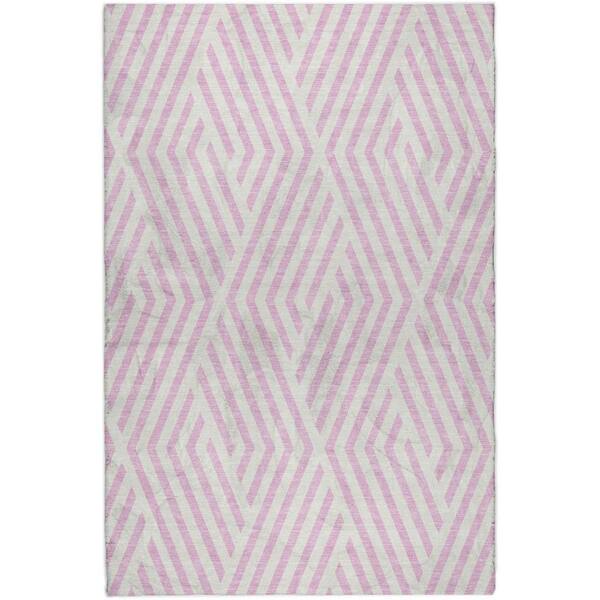 Dream Shag Premium Machine Washable Abstract ADS550 Pink 10 ft. x 14 ft. Area Rug