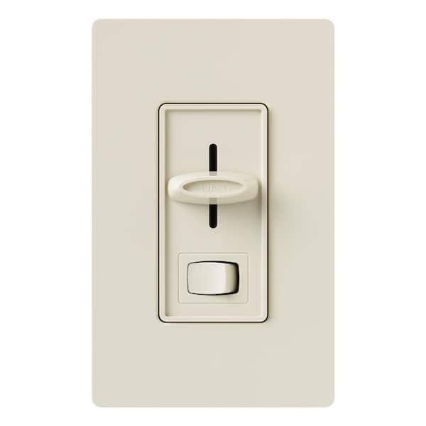 Lutron Skylark Dimmer Switch for Electronic Low-Voltage, 300W Incandescent/Single-Pole or 3-Way, Light Almond (SELV-303P-LA)