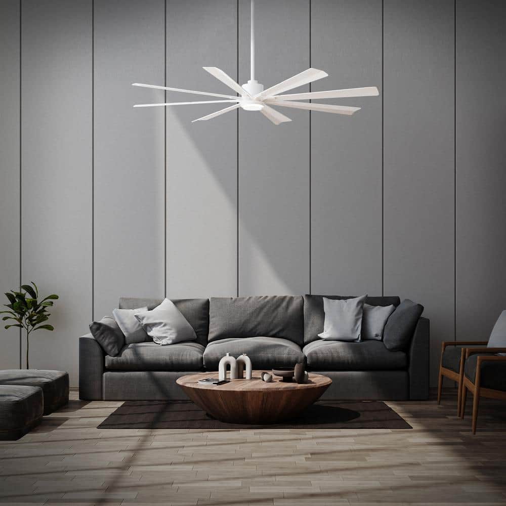 Size Matters 56 in. Smart Indoor/Outdoor Matte Black Windmill Ceiling Fan with Remote price history on PriceWatchPro