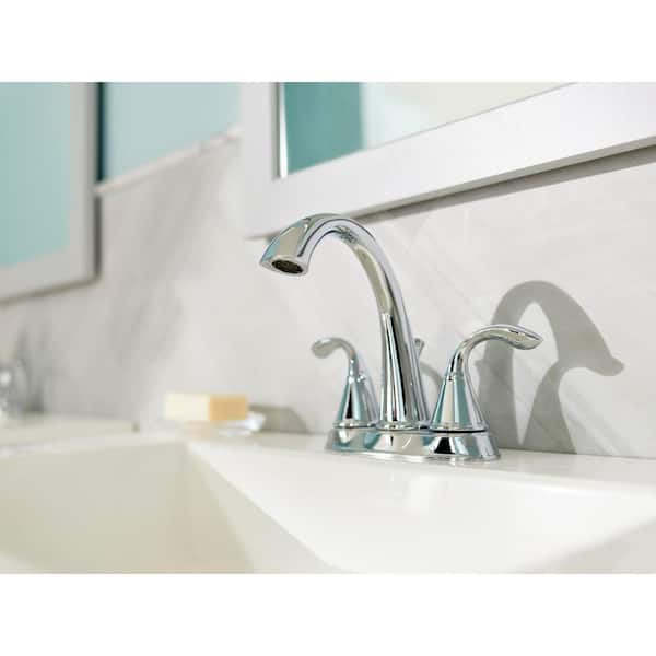 Delta 4in Zella Centerset 2-Handle Bathroom Faucet 25706LF-SS-ECO Retail $122 /7 