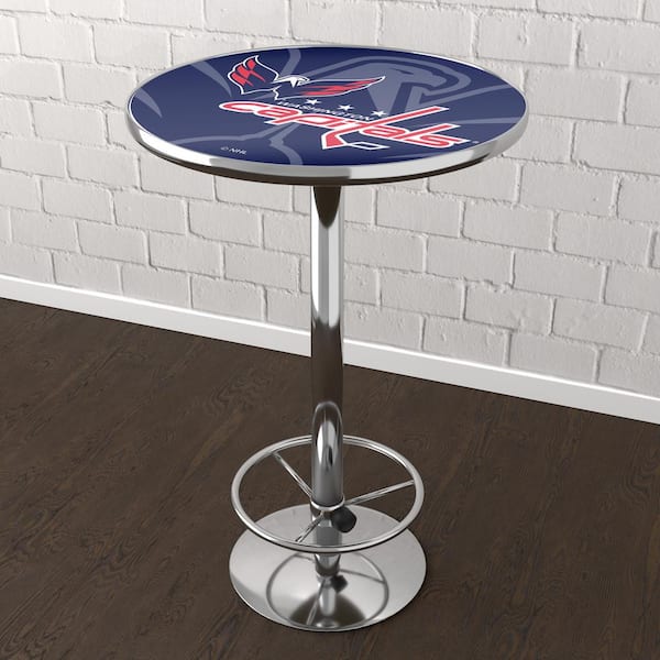 Unbranded Washington Capitals Watermark Red 42 in. Bar Table