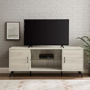 60 in. Birch Composite TV Stand with Storage Doors (Max tv size 65 in.)