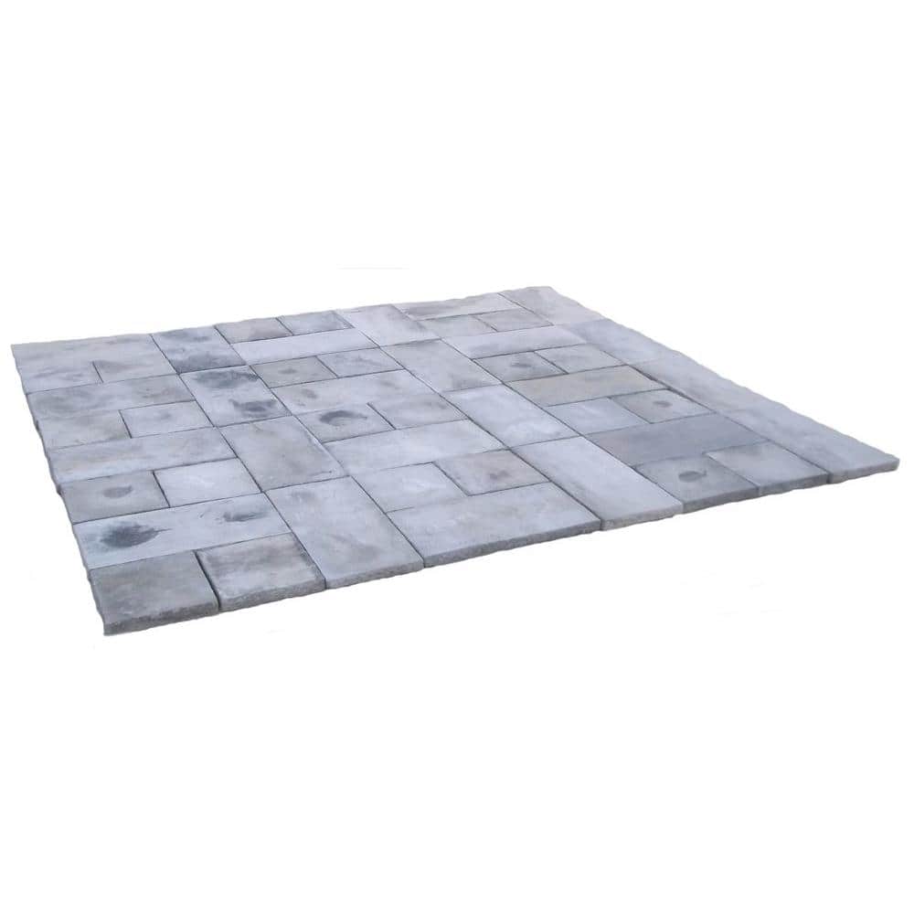 Natural Concrete Products Co 72 sq. ft. Concrete Rundle Stone Gray Paver Kit