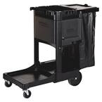 21.8 in. x 46 in. x 38 in. Executive Janitor Cleaning Cart