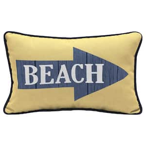 Beach Lumbar Outdoor Rectangle Lumbar Pillow
