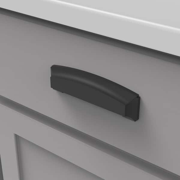 Hickory Hardware - 96 mm Matte Black Cabinet Pull