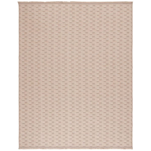 SAFAVIEH Aspect Natural/Ivory 8 ft. x 10 ft. 2-Toned Checkered Area Rug