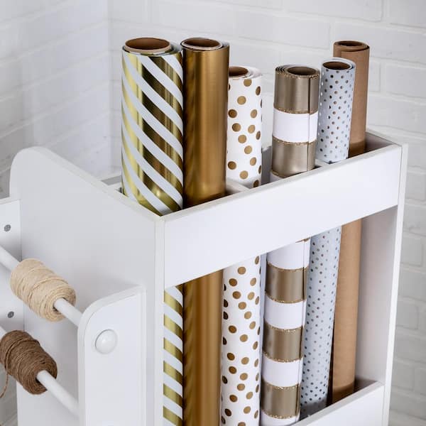 Wrapping Paper Storage Rack  Wrapping paper storage, Craft paper