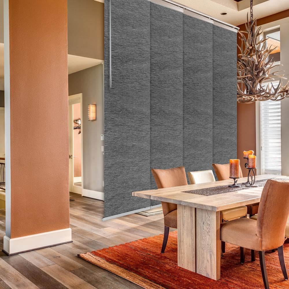 Granite Gray Adjustable Sliding Single Rail Track with 23.5 in. Slates, Extendable 48 in. to 88 in. W x 94 in. L price history on PriceWatchPro
