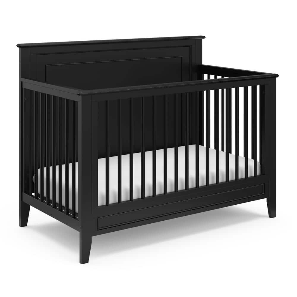 Storkcraft Solstice 5-in-1 Convertible Crib - Black