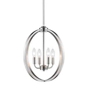 Colson PW 4-Light Pewter Chandelier