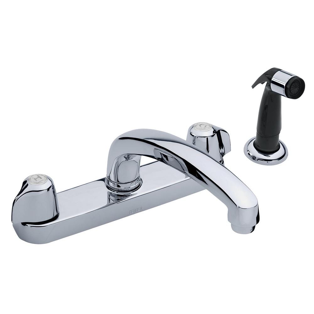 Gerber Gerber Classics 2-Handle Deck Mount Standard Kitchen Faucet with ...