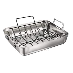 Contemporary Stainless Roaster with Rack
