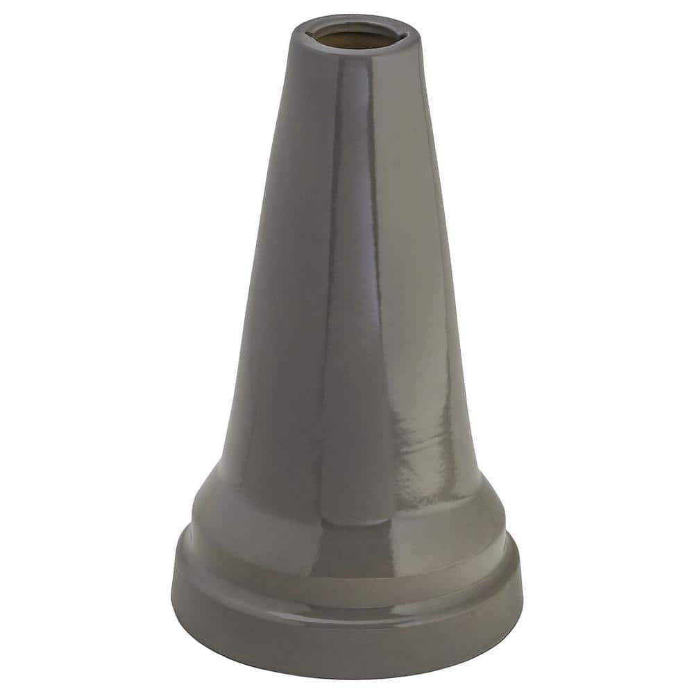 Gray Ceramic Locking Top Bird Bath Stand