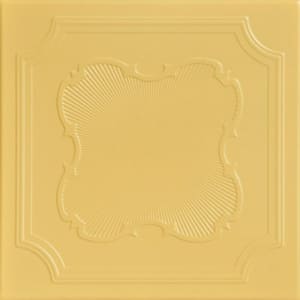 Coronado Concord Ivory 1.6 ft. x 1.6 ft. Decorative Foam Glue Up Ceiling Tile (21.6 sq. ft./case)