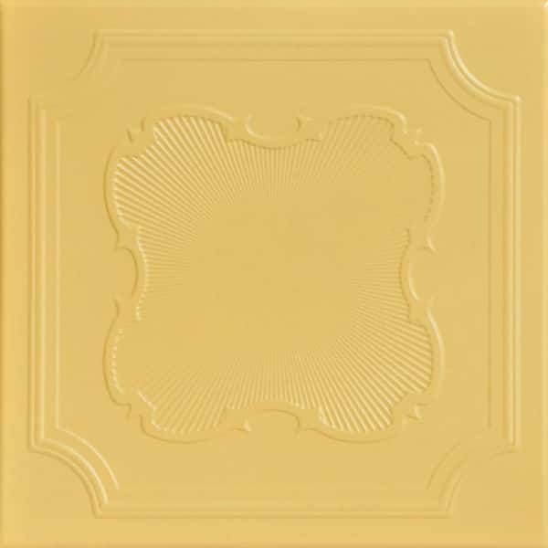 A La Maison Ceilings Coronado Concord Ivory 1.6 ft. x 1.6 ft. Decorative Foam Glue Up Ceiling Tile (21.6 sq. ft./case)