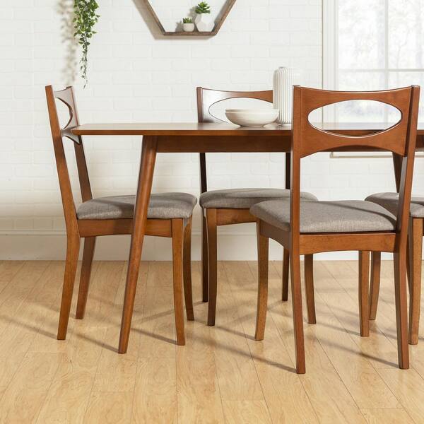 Welwick Designs 5Piece Acorn Mid Century Modern Dining Table with