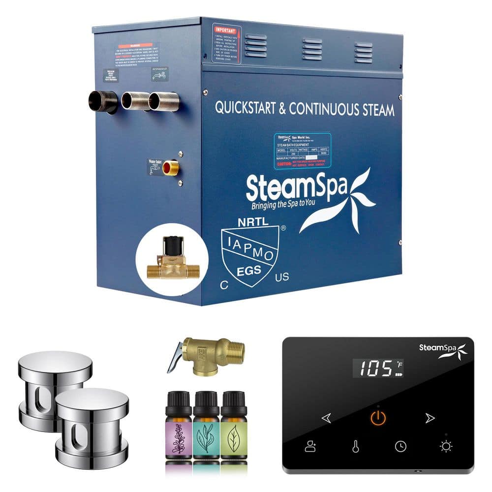 Oasis Series 12000-Watt Steam Generator with Continuous Steam Fully Wireless Control and Auto-Drain in Chrome price history on PriceWatchPro
