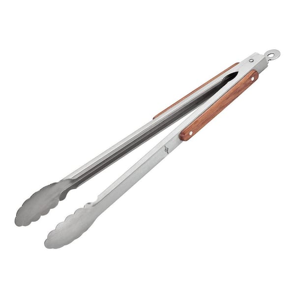 Texas in. BBQ tongs s/s, 19 in. x 2 in. x 1.75 in.