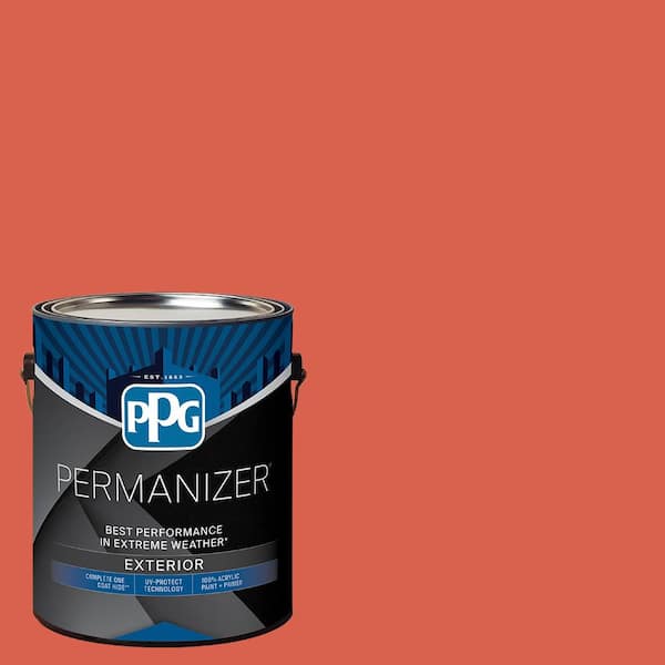 PERMANIZER 1 gal. PPG17-16 Candy Corn Semi-Gloss Exterior Paint