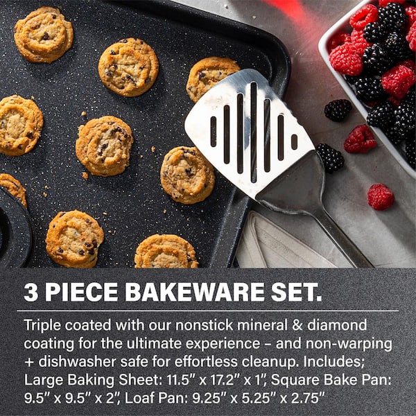 GRANITESTONE 20-Piece Aluminum Ultra-Durable Non-Stick Diamond Infused  Cookware and Bakeware Set 7081 - The Home Depot