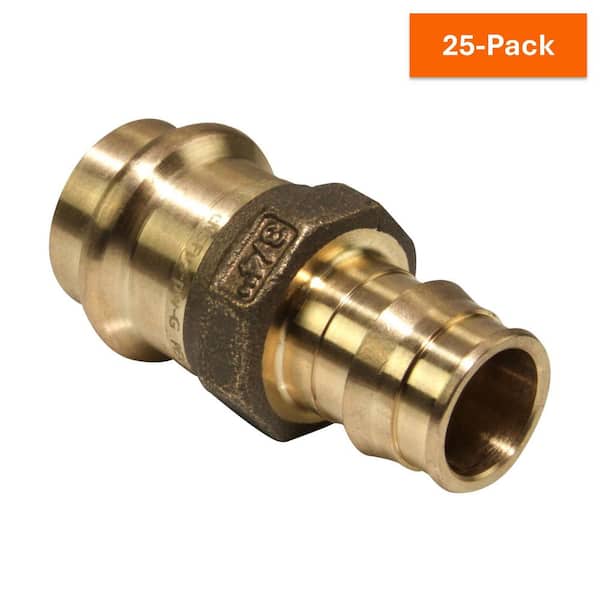 ProPEX 3/4 in. PEX-A Expansion Barb x 3/4 in. Lead-Free Brass Copper Press Adapter (25-Pack)
