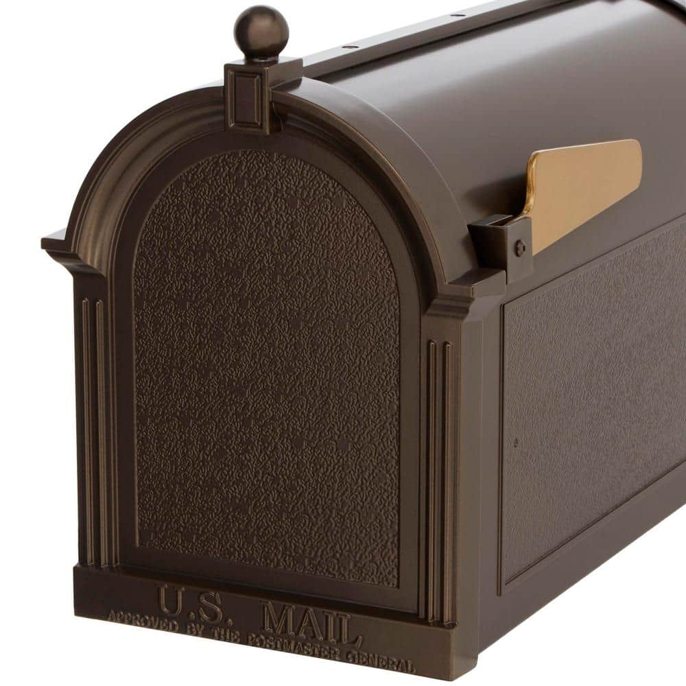 Whitehall French Bronze Lockable Aluminum Deluxe Mailbox