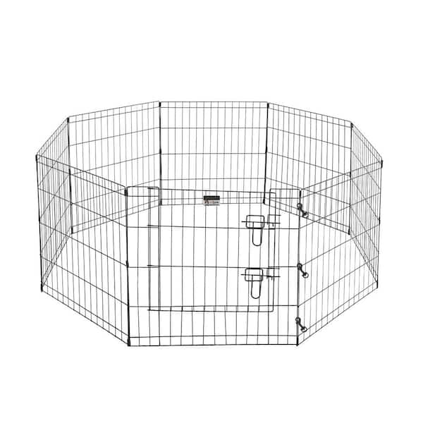 Pet Trex 8-Panel 24 in. x 24 in. Exercise Playpen with Gate