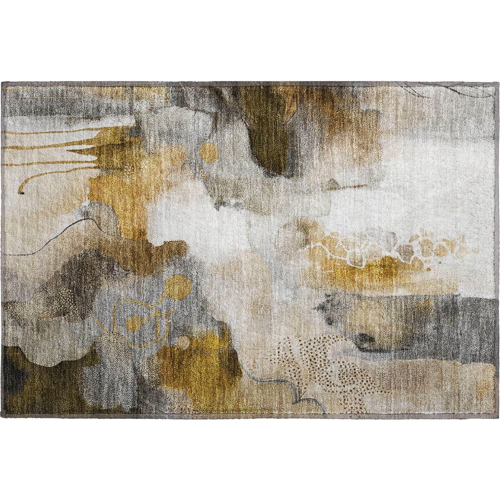 Mayfield Premium Machine Washable Abstract AMF2019 Mocha 2 ft. x 3 ft. Accent Rug price history on PriceWatchPro