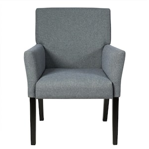 35.5 in. H Gray Linen Accent Chair Upholstered Chair