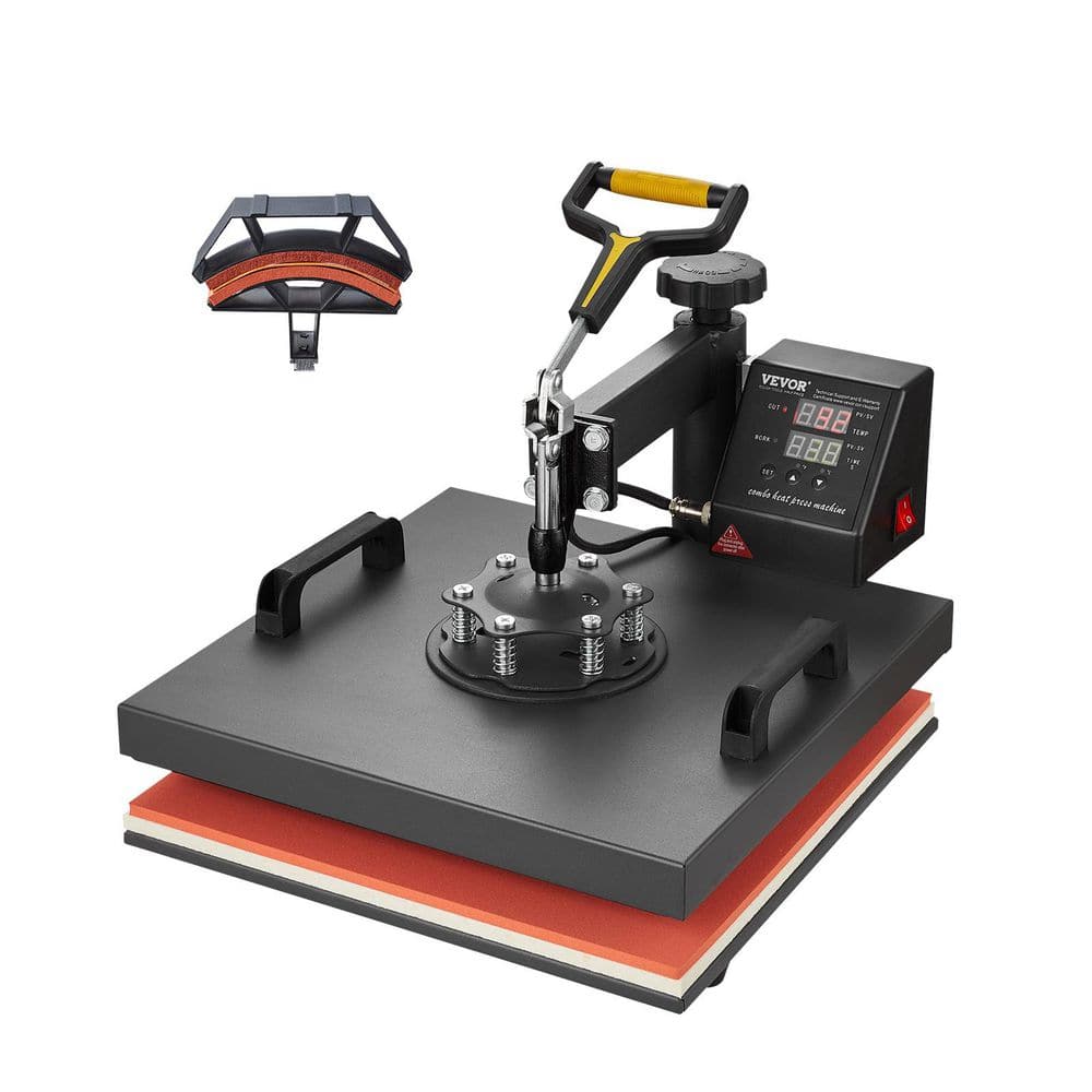 15 in. x 15 in. Heat Press Machine 2 in 1 Digital Precise Heat Control Sublimation Transfer Printer for T-Shirt Hat Cap price history on PriceWatchPro
