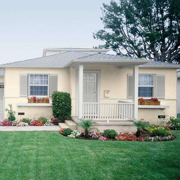 Behr Ultra 1 Gal Or W04 Nice Cream Semi Gloss Enamel Exterior Paint Primer 585001 - Cream Color Paint For Outside House Behr Ultra 1 Gal Or W04 Nice Cream Semi Gloss Enamel Exterior Paint Primer 585001 - Cream Color Paint For Outside House