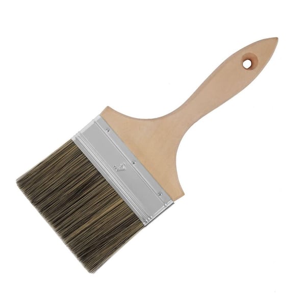 4 in. Double Thick Chip Paint Brush, Stain Brushes with Wooden Handle for Painting Walls and Fence Staining Etc.