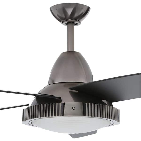 Hampton Bay Thorton 52 in Indoor Gunmetal Ceiling Fan with Light Kit and Remote 