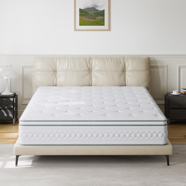 Babo Care King Size Medium Comfort Hybrid Memory Foam 12 in. Breathable and Cooling Mattress