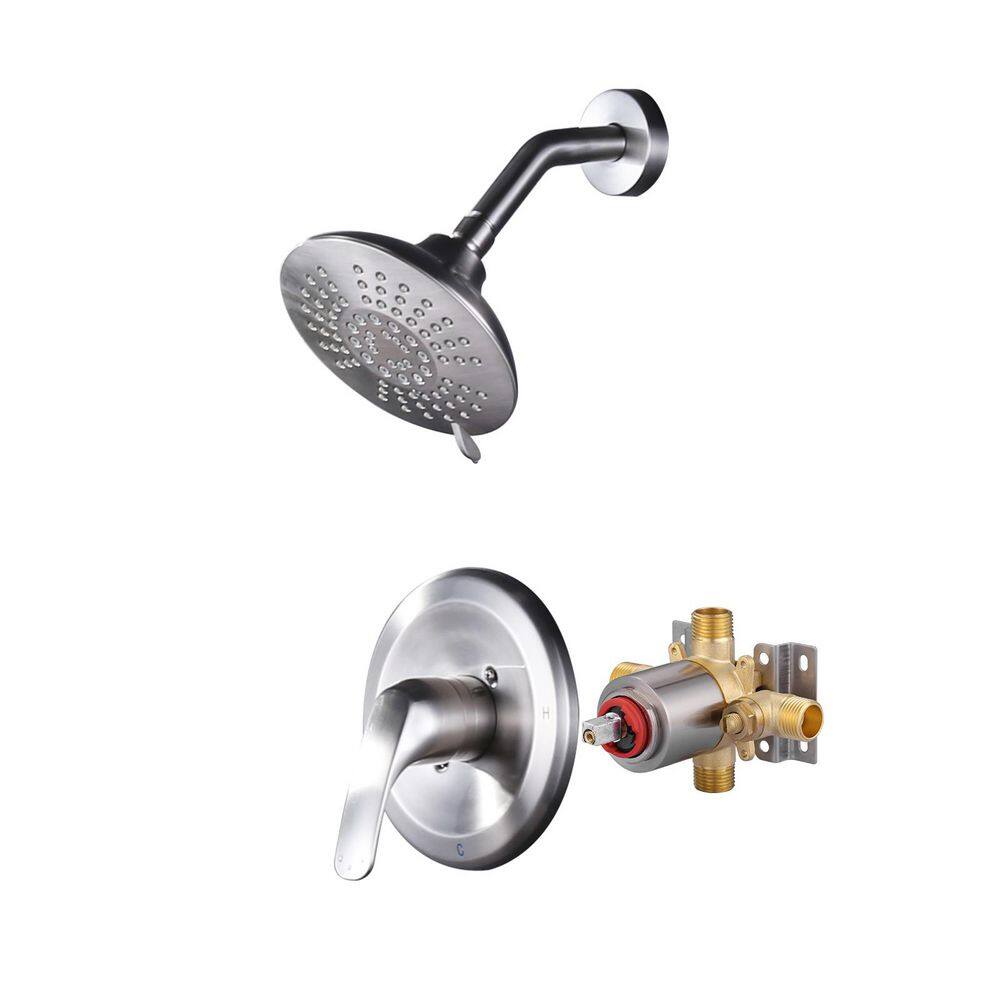 IVIGA Single Handle 5-Spray Shower Faucet 1.8 GPM Brass Pressure