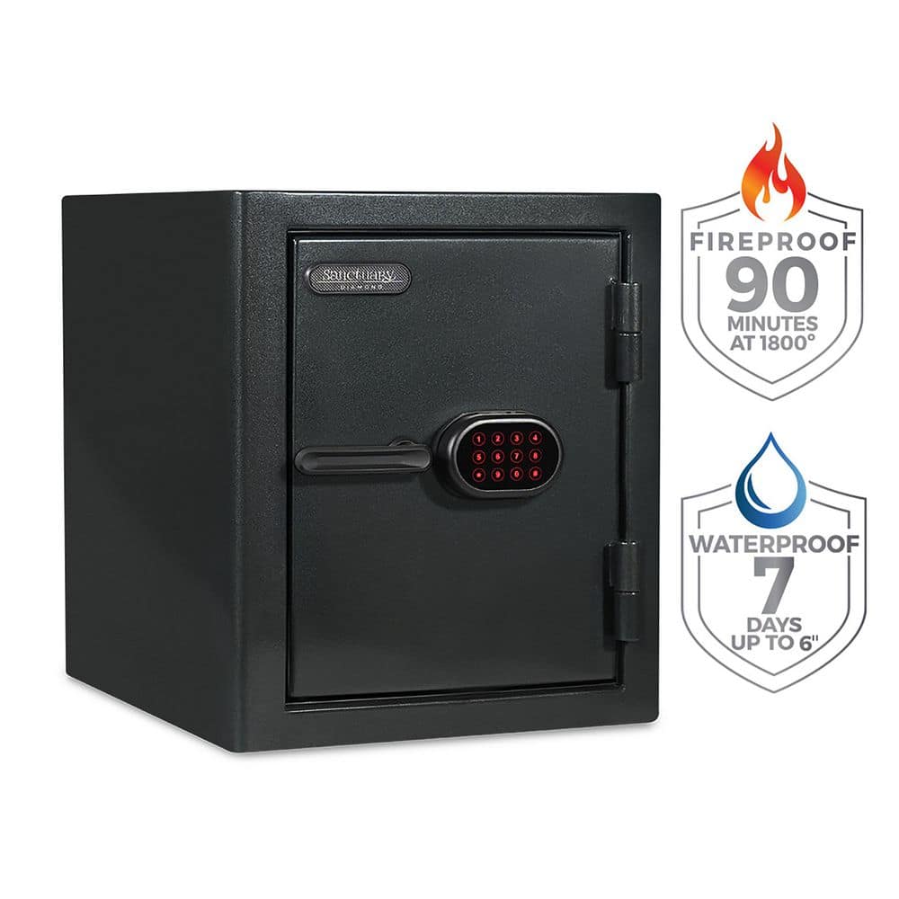 Diamond 2.28 cu. ft. Fireproof/Waterproof Home and Office Safe with Electro