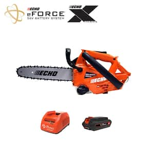 eFORCE 12 in. 56V X Series Cordless Battery Top Handle Chainsaw w/SpeedCut Nano 80TXL Chain & 2.5Ah Battery and Charger