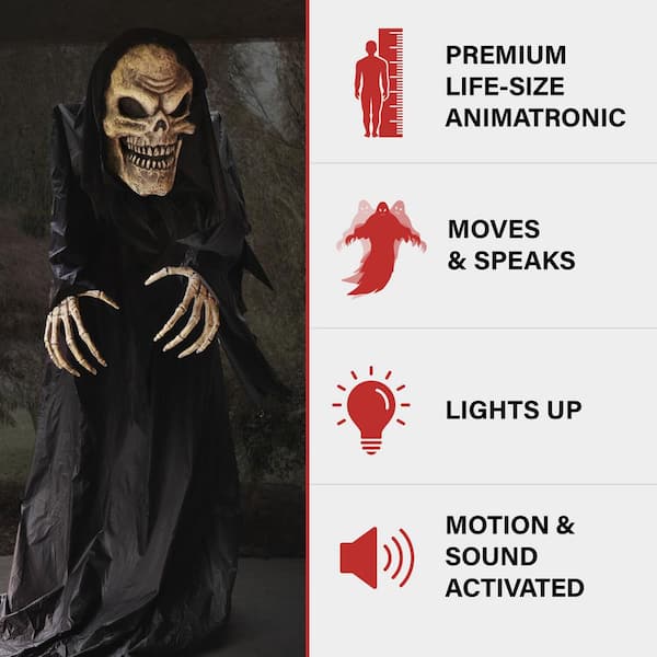 Haunted Hill Farm Life on sale Size Animatronic Reaper