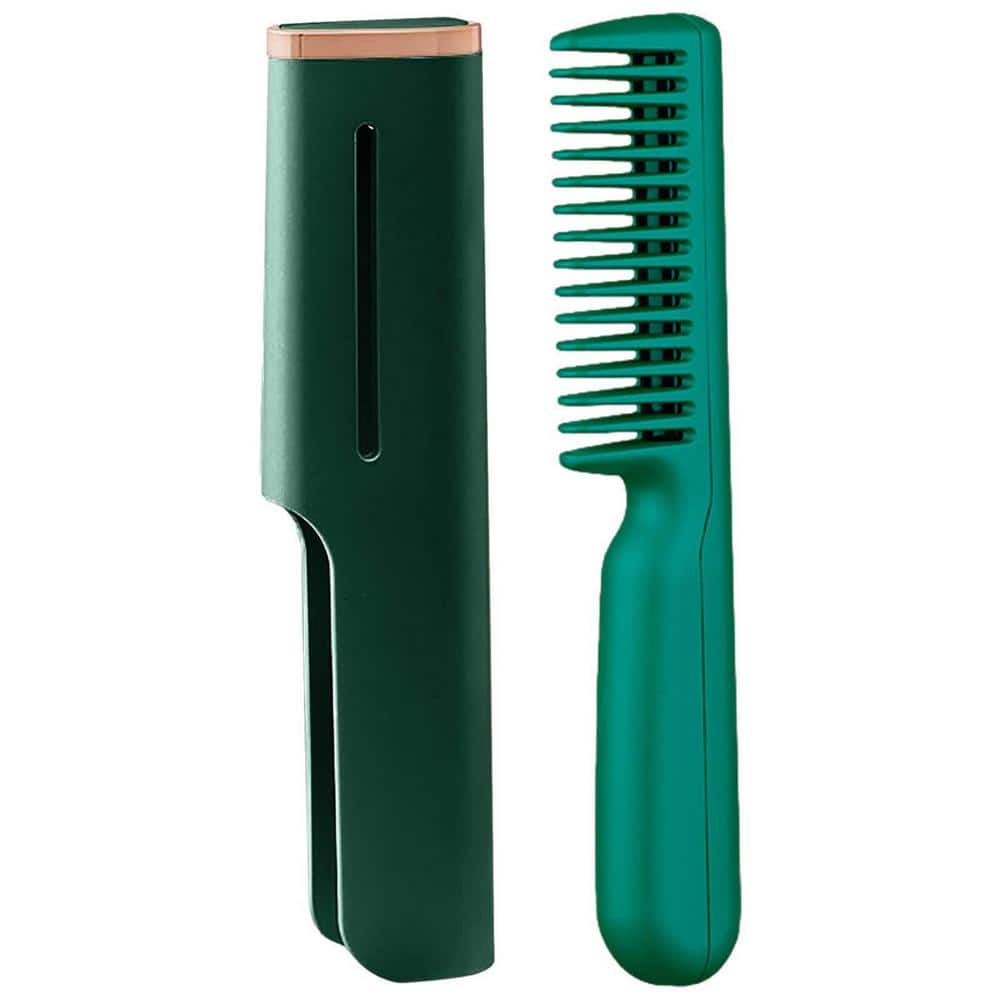 6.7 in. x 0.78 in. x 0.78 in. Personal Care Hair Straightener in Green Fini