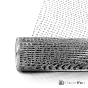 2 ft. x 100 ft. 16-Gauge Welded Wire Fence, Mesh Size 1/2 in. x 1 in., Multiple Use Galvanized Welded Wire Roll