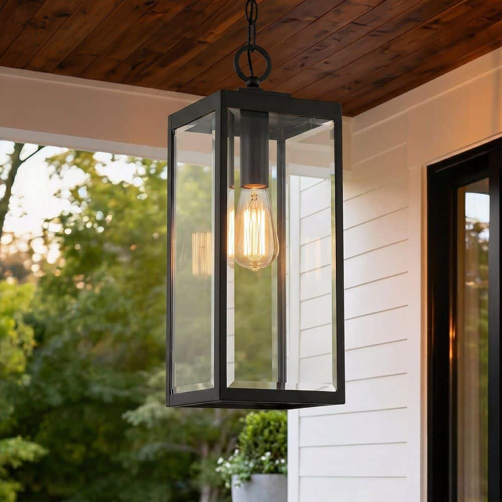 Quoizel Westover 1-Light Black Outdoor Pendant Light WVR1907EK