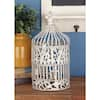 Litton Lane Cream Metal Hinged Top Birdcage with Latch Lock Closure and  Hanging Hook (2- Pack) 66519 - The Home Depot