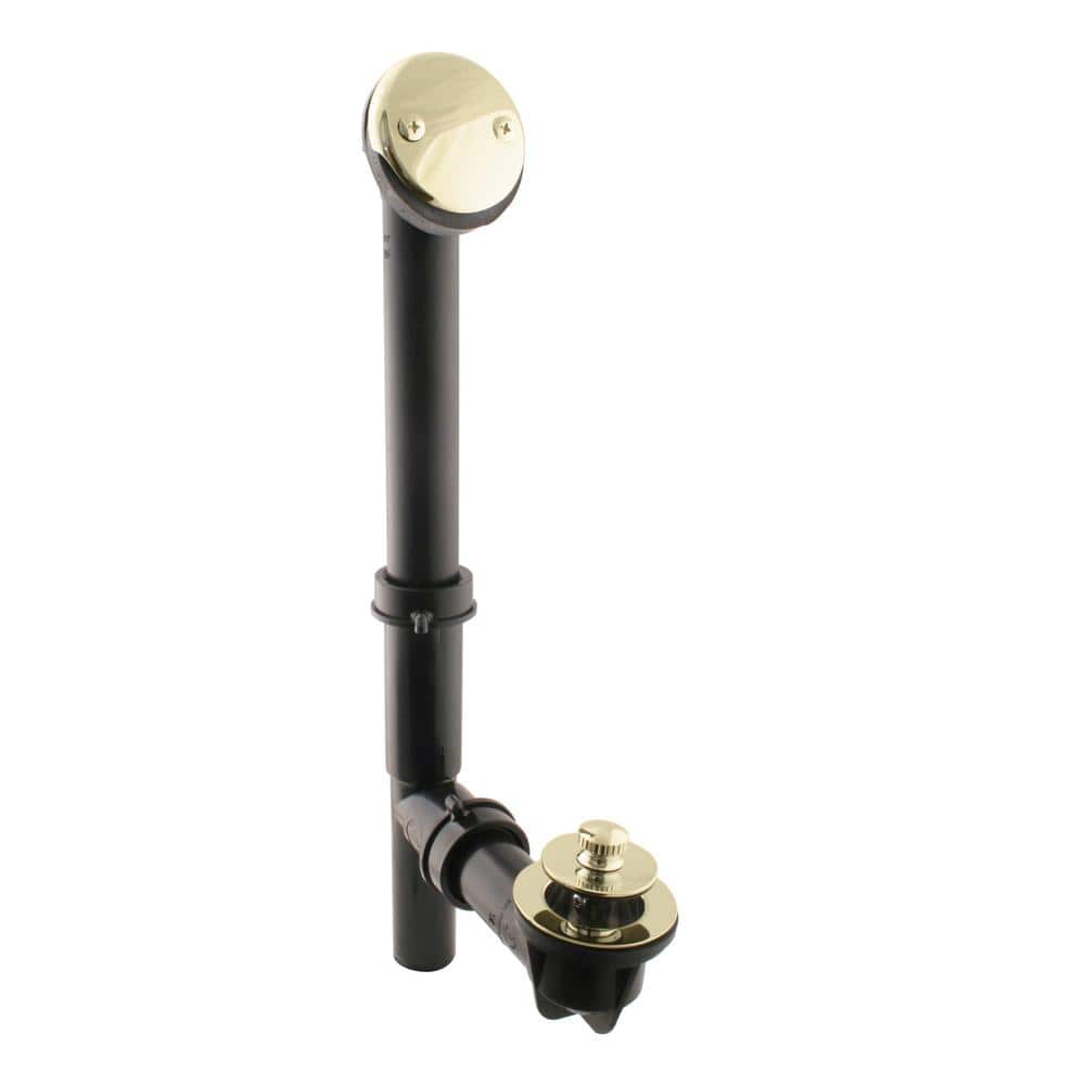 Westbrass 1-1/2 in. Tubular Twist and Close Bath Waste Drain Kit in ...