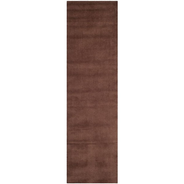 SAFAVIEH Himalaya Brown 2 ft. x 6 ft. Gradient Solid Runner Rug