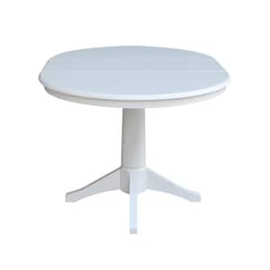 White Oval Olivia Pedestal Dining Table