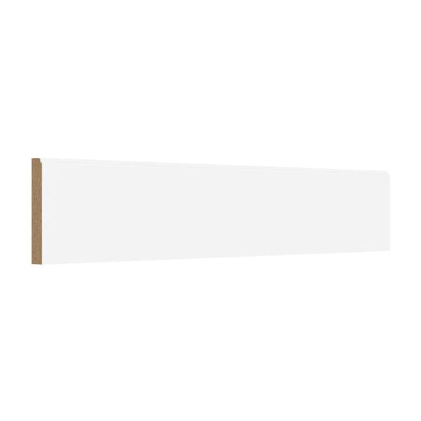 Designer Series 4.5 in. W x 96 in. H x 0.625 in. D Base Board Molding in White