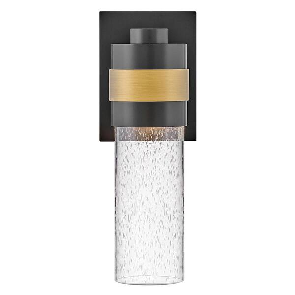 LARK Albie 1-Light LED Black Hardwired Outdoor Wall Lantern Sconce LARK Albie 1-Light LED Black Hardwired Outdoor Wall Lantern Sconce